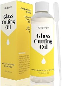 Glass Cutting Oil, Suitable for All Glass Cutting Tools, 4 Ounces Glass Cutter Oil is Used for Cutting Glass, Stained Glass, Glass Bottles, Tiles and Mirrors