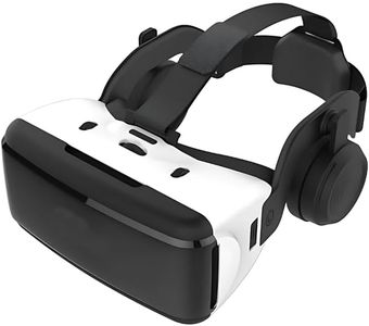 Drumstone (𝟏𝟓 𝐘𝐞𝐚𝐫𝐬 𝐖𝐚𝐫𝐫𝐚𝐧𝐭𝐲) Mini 3D Glasses Headset: 42mm HD Optical Resin Lens, Remote Control, 3D VR Glasses for Smartphones, Enhanced 3D Experience for Movies & Games – Best Gift