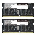 TEAMGROUP Elite DDR4 64GB Kit (2 x 32GB) 3200MHz PC4-25600 CL22 Unbuffered Non-ECC 1.2V SODIMM 260-Pin Laptop Notebook PC Computer Memory Module Ram Upgrade - TED464G3200C22DC-S01