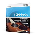 D'Addario EFT16 Flat Tops Acoustic Guitar Strings - Light 12-53