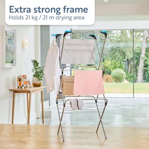 Minky 3-Tier Clothes Airer – Folding Indoor Laundry Drying Rack
