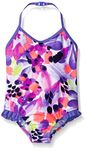 Osh Kosh Little Girls' Print One Piece Swimsuit, Multi, 4