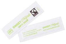 Sweet and Kind White Sugar Sachets - 1000 Pack - Fairtrade Sugar Sticks for Coffee, Tea, and Hot Drinks - Granulated Sugar in 100% Compostable Packaging - Premium Individual Sugar Sachets