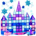 Xekel Magnetic Tiles 100 PCS, Magnetic Building Blocks Kids Toys, Frozen Toys for Girls Boys, 3D Learning Toddler Toys for Kid Age 3 4 5 6 7 8 Construction Princess Toys Christmas Birthday Gifts