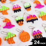 Amyang 24 Pack Halloween Mini Fidget Sensory Pop Toys for Kids Boys Girls Halloween Party Favors Halloween Treat Bags Gifts