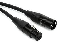 Hosa HMIC-010 REAN XLR3F to XLR3M Pro Microphone Cable, 10 feet