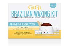 GiGi Waxing Kits/Essentials (1 Set, At-Home Hair Removal System)