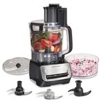 Hamilton Beach Stack & Snap Duo Food Processor & Vegetable Chopper, 500 Watts, 14 Cup + 4 Cup Mini Bowls, Stainless Steel Blades, Big Mouth Feed Chute, Black, 70585