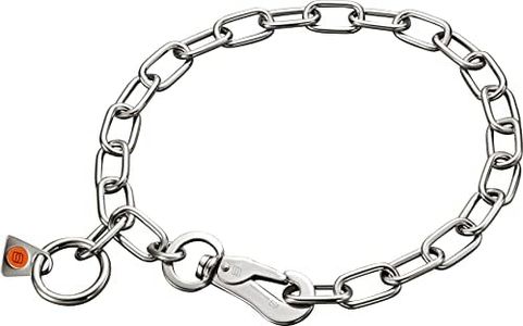 Sprenger Chain Collar Medium with 1 Ring and 1 Snap Hook Stainless Steel 3 mm for Dogs up to 55 kg (60 cm)