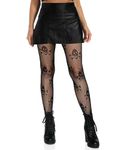 XIUSEMY Women Patterned Tights Fishnet Stockings Thigh-High Leggings Lingerie Pantyhose(GT,M)