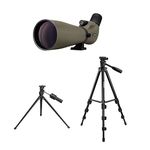 Svbony SV401 20-60x80mm HD Spotting Scope, with Dual Tripod and Carry Bag, High Power Scope with FMC Optics Lens, IPX6 Waterproof Fogproof Angled Spotter Scope for Target Shooting Archery Birdwatching