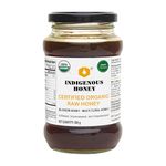 INDIGENOUS HONEY Raw Organic Honey NMR Tested NPOP Organic USDA Certified Pure Natural Unprocessed Original Honey - 500 g Glass Jar (Pack of 1)
