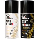 Mr Mech™ Bike Chain Lube and Chain Cleaner Combo | Bike Chain Care Kit | Motorcycle Chain Cleaner and Lube | Bike Chain Maintenance Kit |150 ml Each