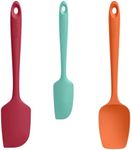 U-Taste Silicone Baking Cooking Spatulas: 315℃ High Heat Resistant, BPA-Free Flexible Rubber Mixing Dough Scraper, Food Grade Kitchen Utensil for Nonstick Cookware Set of 3 (Colorful)