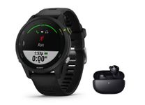 Garmin Forerunner 255 Music - 010-02641-30-46 mm Case - Multi-GPS Running Watch / Smartwatch - with Music Function - Black - Includes Bluetooth Headset