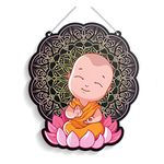 100yellow® Baby Monk Wall/Door Hanging | Multicolor| 7x11 Inches