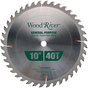 Woodriver General Purpose Saw Blade 40T Alternate Bevel Grind 10” Diameter