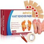 AstraVox Wart Remover, 24pcs Wart Remover Plasters Pads for Hands, Corn Remover for Feet, Verruca Treatment Plasters for Kids Adults, Wart Treatment Effective Wart Removal and Pain Relief