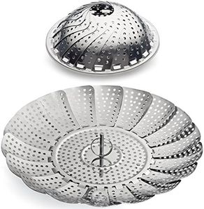 Sunsella Vegetable Steamer - 5.3" to 9.3" - 100% Stainless Steel