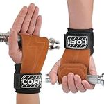 COFIT Wrist Straps for Weightlifting, Workout Wrist Wraps with Dual-Layer Oxford Leather, Enhanced Grip for Optimal Hand and Wrist Protection, Gym Lifting Straps for Deadlift and Powerlifting - Brown