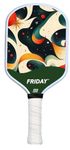 Friday Pickleball Paddle, USA Pickleball Approved, Durable Carbon Fiber, Thermoformed Unibody Design, Honeycomb Core, Gritty Surface for Spin (Starry Night, 1 Paddle)