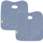Koo-Di Oopsie Do Do Baby Car Seat Protector & Pushchair Liner - Rain Cloud (Twin Pack) | Waterproof & Absorbent Seat Pad for Potty Training, Travel, Car Seat, Pushchair, Highchair & Buggy