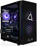 CLX Set Gaming PC - AMD Ryzen 5 5600 3.5GHz, Radeon RX 6600, 500GB NVMe M.2 SSD, 2TB HDD, 16GB DDR4 Black Memory, CPU air Cooler, WiFi, Windows 11 Home, Black