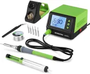 WORKPRO Soldering Station, 60W Soldering Iron Kit with Digital Display and 5 Extra Iron Tips, Precision Temperature Control Solder Station for Electronic Repair, DIY Enthusiasts and Jewelry Makers