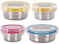 Steellock Stainless Steel Airtight Container, 4Pc (SL-1101 + SL-1201 + SL-1301 +SL1401)