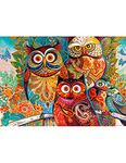 1000 Piece Jigsaw Puzzle, The Owl Oil Painting Puzzle for Adults and Kids Children Educational Toy Games