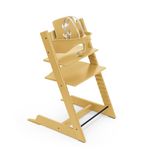 Tripp Trapp High Chair from Stokke, Sunflower Yellow - Adjustable, Convertible Chair for Children & Adults - Includes Baby Set with Removable Harness for Ages 6-36 Months - Ergonomic & Classic Design