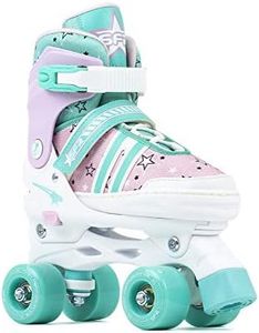 Sfr Skates SFR Spectra Adjustable Quad Skates Unisex Children's Juventud, Pink/Green, 33-37