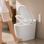 EPLO Smart Toilet Bidet with Tank Built in,Auto Open/Close,Heated seat,Dual Auto Flush, Foot Sensor Flush,Modern Elongated Toilets with LED Display for Bathrooms