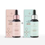 ETSLEY Face Serum Combo| Everyoung Glowing Skin Serum + Ultra Clarifying Skin Serum|Paraben & Sulphate Free|Vitamin C Fairness skin Glow Serum & Anti Acne Skin Serum, Treats pigmentation & Dark spots