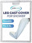 UltraCover Waterproof Leg Cover For Shower, Cast Shower Cover for Wounds and Bandages, Leg Cast and Injury Protector for Adults, Surgery Recovery Supplies