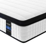 Inofia Double Mattress, 12 Inch Hybrid Mattress with Aeroshield Memory Foam and NexusArc Pocket Sprung,Cozy and Breathable Fabric,The Elegant Plus Collection,Double(135×190×30cm)