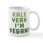 CafePress Kale Yeah I'm Vegan 11 oz (325 ml) Ceramic Coffee Mug