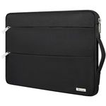 Voova Laptop Sleeve Case 14 15 Inch with Handle,Waterproof Slim Computer Cover Bag Compatible with MacBook Air 15 M2 2023,MacBook Pro 15, 13.5" Surface Laptop 4/5, Chromebook 14,Black