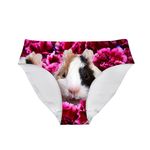 HUGS IDEA Cute Hamster Print Women Panties Lingerie Breathable Seamless Underwear M