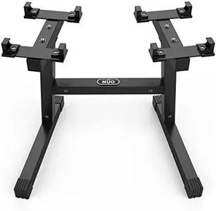 Nuobell Adjustable Dumbbell Stand and Rack. Perfect for Nuobell Adjustable Dumbbell Set. Safe, Convenient and Prevents Accidents. This is a Nuobell Dumbbells 80lb Rack / Stand Only, No Weights Included.