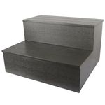 ZOMOFEW Hot Tub Steps, Outdoor Hot Tub Steps, Indoor or Outdoor Double Slip Resistant Spa Steps, for Spa Steps of Any Shape and Size, Holds 600 lBS, Grey
