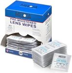 Premoistened Lens and Glass Cleaning Wipes - Portable Travel Cleaner for Glasses, Camera, Cell Phone, Smartphone, and Tablet - Disposable, Quick Drying, Streak Free - Individually Wrapped, Pack of 200