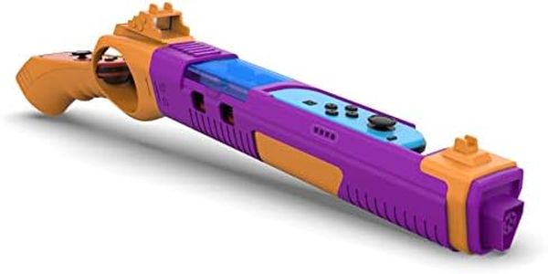 GH Shooting Game Gun Controller for Nintendo Switch / Switch OLED Hunting Games, Call of Juarez, Sniper Elite 3, Big Buck Hunter, Resident Evil, Hunting Simulator, Doom 4, Splatoon 2 Purple and Yellow