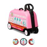 Radio Flyer 3-in-1 Happy Trav’ler Ice Cream Truck, Ride on Toy, Toddler Carry-On Storage, Ages 2-5 Years