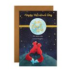 Hallmark Valentine Card for The One I Love - Contemporary Cute Illustrated Design