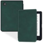 BOZHUORUI Slim Case for 6" Kobo Clara Colour/Clara BW/Clara 2E e-Reader - Lightweight PU Leather Folio Protective Cover with Auto Sleep/Wake (Pine Green)