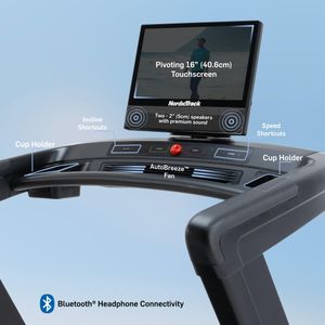 NordicTrack 1750 Treadmill – Black Folding Running Machine
