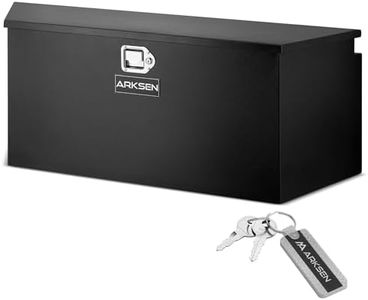 ARKSEN 49" Steel Trailer Tongue Tool Box, Heavy Duty Storage Chest, Black