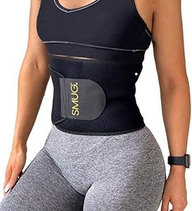 SMUG Fascia Addominale Dimagrante Donna | Cintura Addominale | Dimagrimento Pancia e Fianchi | Materiale Traspirante | Fascia per Perdere Peso | Cintura Post Gravidanza | con portatelefono | Larga