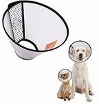 KooteenYao 2 Pack Recovery Cat Cone, with Breathable Soft Edge Adjustable Dog Cone Collar Healing After Surgery Dog Cones to Stop Paw Licking Soft Plastic E-Collar for Puppies, Dogs and Cats (S)